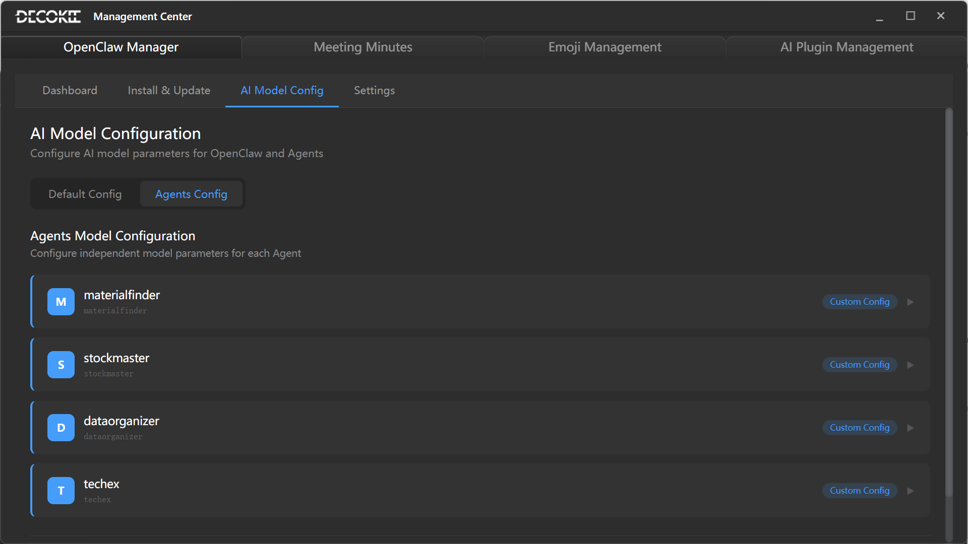 AI Config