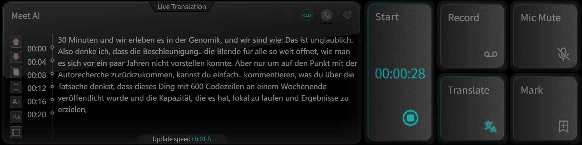 Real-time Translation
